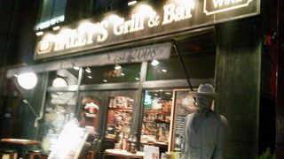 ここではお肉を・・「BALLY'S. Grill＆Bar 田町」