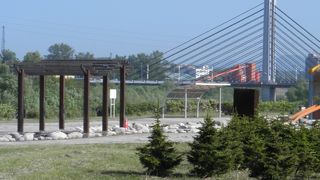 豊平川にかかる美しい橋♪