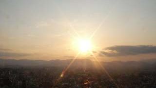 郡山駅前の無料の展望台