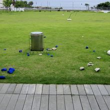 広場の作品展示