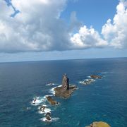 コバルトブルーの海に島の風景