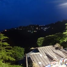 こんな感じで夜景を