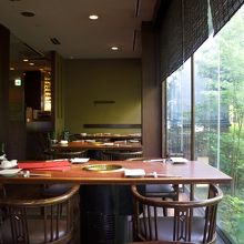 窓側はこんな感じ