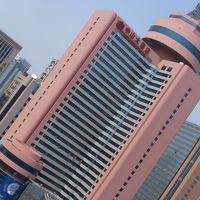 回転レストランが最上階に。。