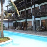 プールに面した客室