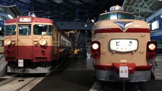 懐かしい電車が勢揃い