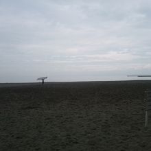 検見川の浜　砂浜も広々してます