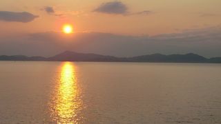 フェリーの上でサンセット