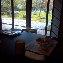 個室からの眺め