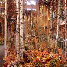 店にあったドライフラワーのアート