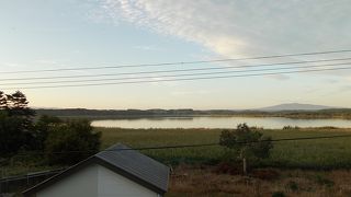 小清水はなことりの宿ユースホステルからの眺めが良かったです。　～　濤沸湖　～