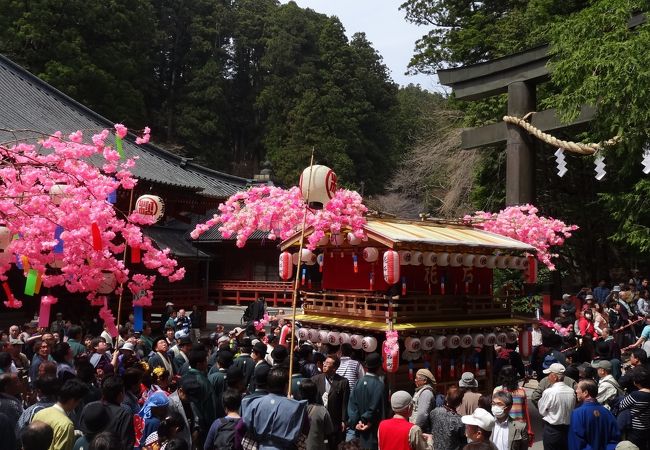 春到来を告げる日光二荒山神社の例祭