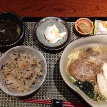 ソーキそば定食