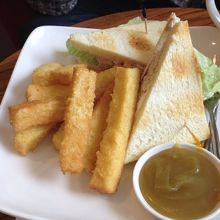 ツナサンドイッチのセット