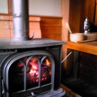 母屋の薪ストーブ