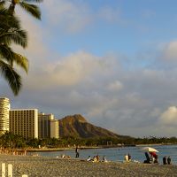 ホテルのビーチからのダイヤモンドヘッド