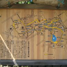 文学の散歩道案内図（俳句・和歌好きにはぜひ）