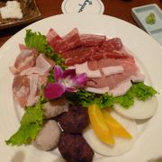 ホテルで沖縄の食材が食べれるディナー