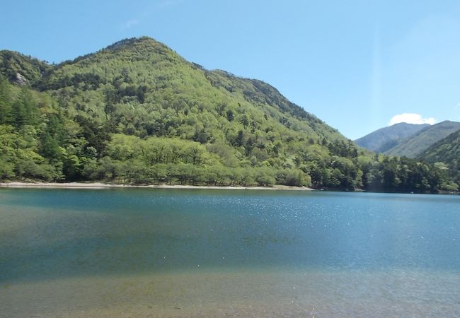 緑と湖の綺麗なハイキングコース