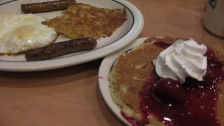 ニューヨークチーズパンケーキがおいしー！