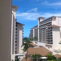 低層階だったのでラナイから海は見えませんでした