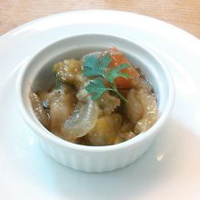 なすとズッキーニ　あっさりした味付けで美味しかったです