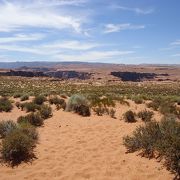砂漠を歩くので夏は暑くて危険かも