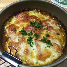 スプーンピザ　カレー風味