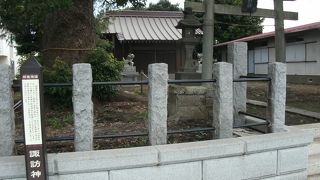 国道沿いにある神社。車素通りだがあそこね！
