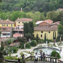 奥に巨大ピノキオが見えます！