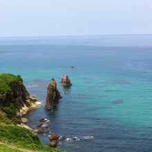 ８月の屏風岩