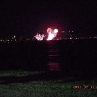 部屋から見えた花火大会