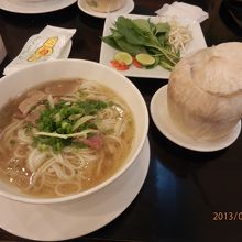 野菜がついてきます