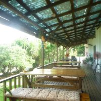 ここで朝食を食べます。