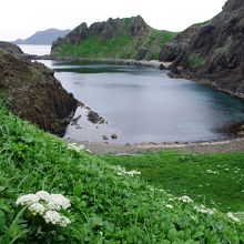 浜まで降りられないのが残念！