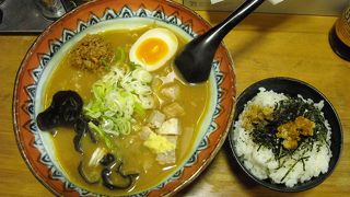 味噌ラーメンが美味しい！