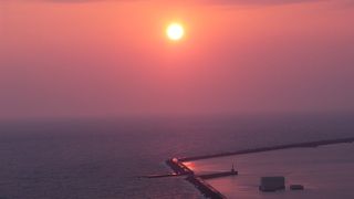 西日が海に沈む時間帯がオススメ