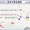 スワジランド・エズルウィニ渓谷（スワジ文化村）の簡易地図