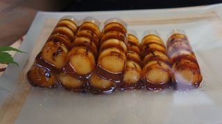 みたらし団子があって、それをいただきました