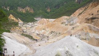 長径約450mの爆裂火口跡