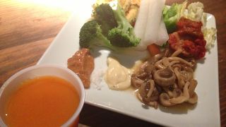 にんじんジュースが美味しいです。