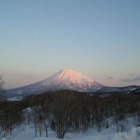 入り口から見る羊蹄山