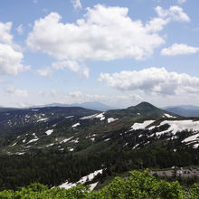 秋田県と岩手県の山が眺められました