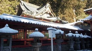 透塀こしに垣間見える本殿