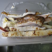 10分停車で買ったいか焼き。モチモチで美味しい。