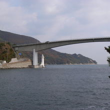 海峡に架る上関大橋