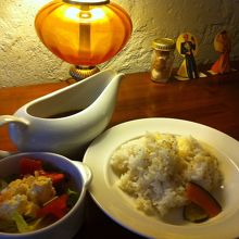 カレーのランチ