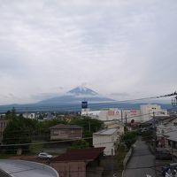 天気がよければ富士山が見えます。