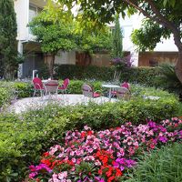 お手入れされたお花が綺麗なお庭を演出していました。