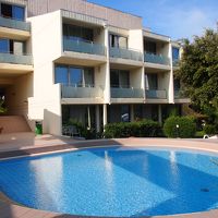 プールは小さいながらも綺麗でした。